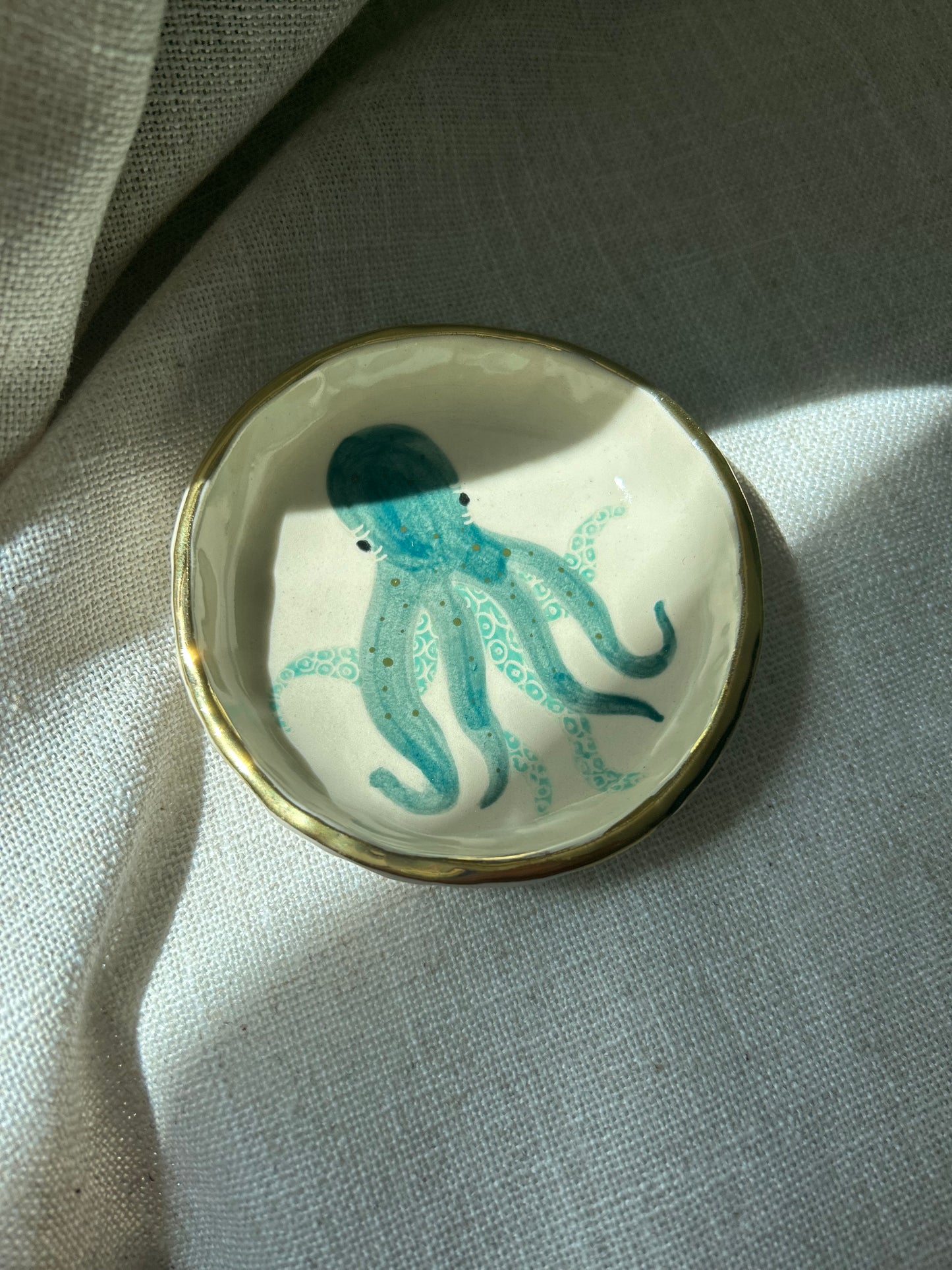 Sealife Trinket Dish- Octopus