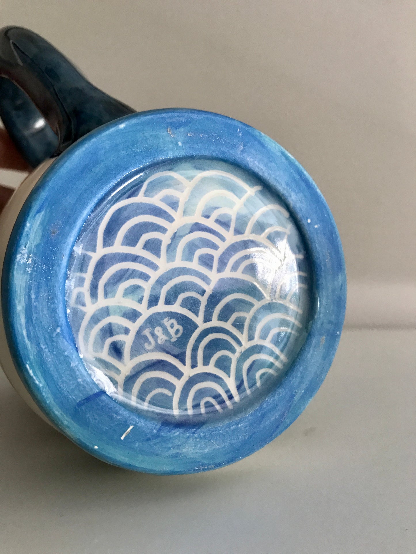 Octopus Stein - Green/Lavender