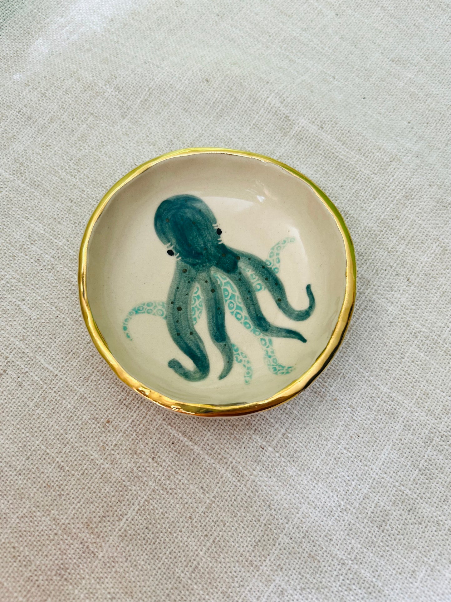 Sealife Trinket Dish- Octopus