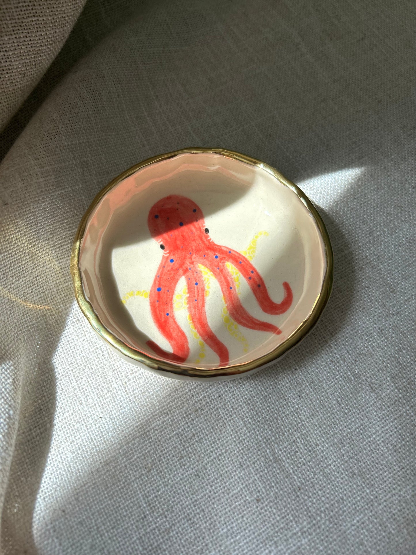 Sealife Trinket Dish- Octopus