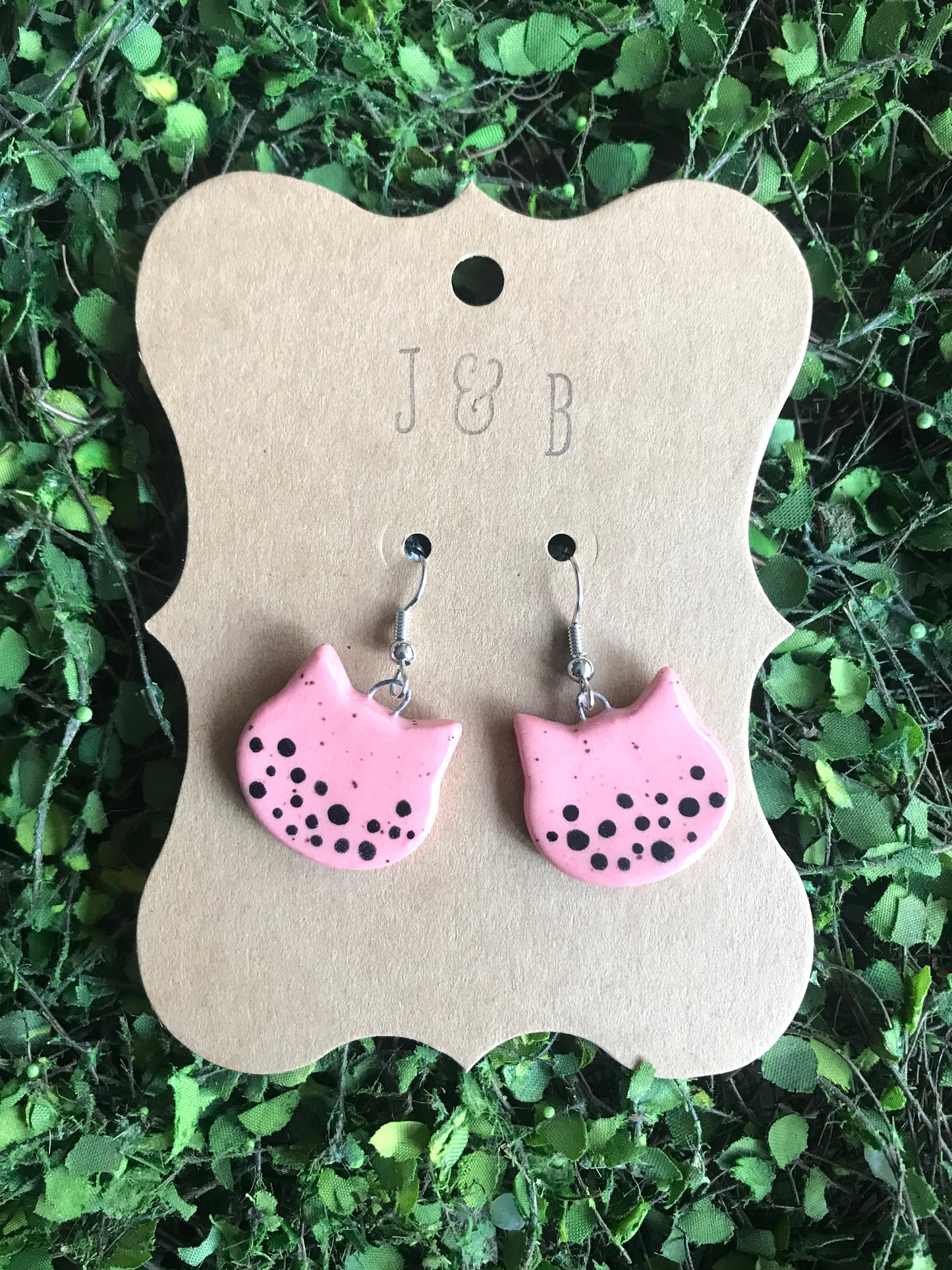 Cat Earrings- Boba Bubble Tea