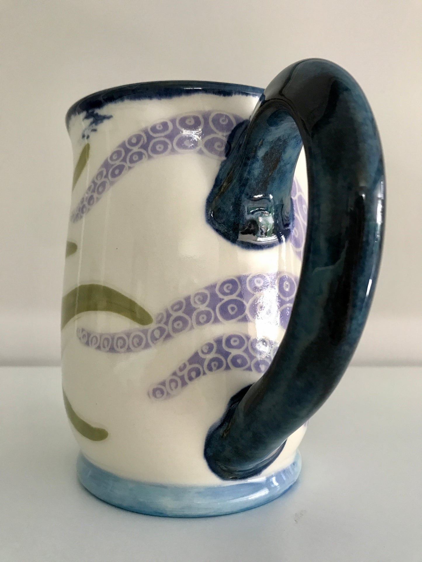 Octopus Stein - Green/Lavender