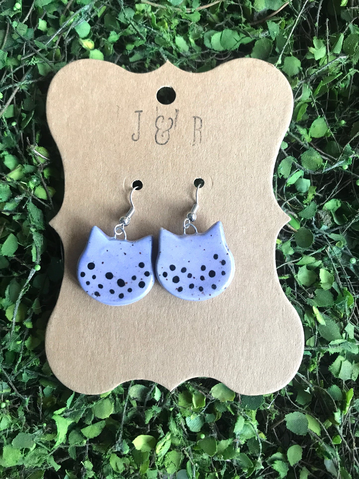 Cat Earrings- Boba Bubble Tea