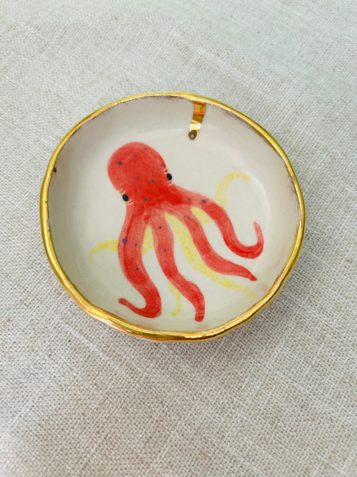 Sealife Trinket Dish- Octopus