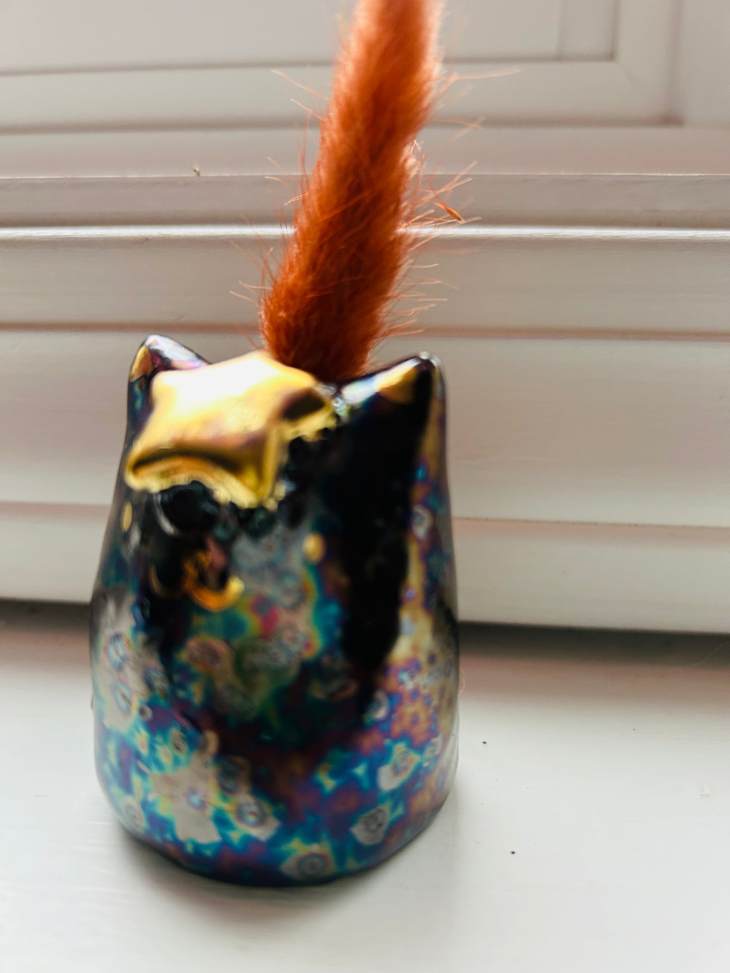 Cat Bud Flower Holder- Starry