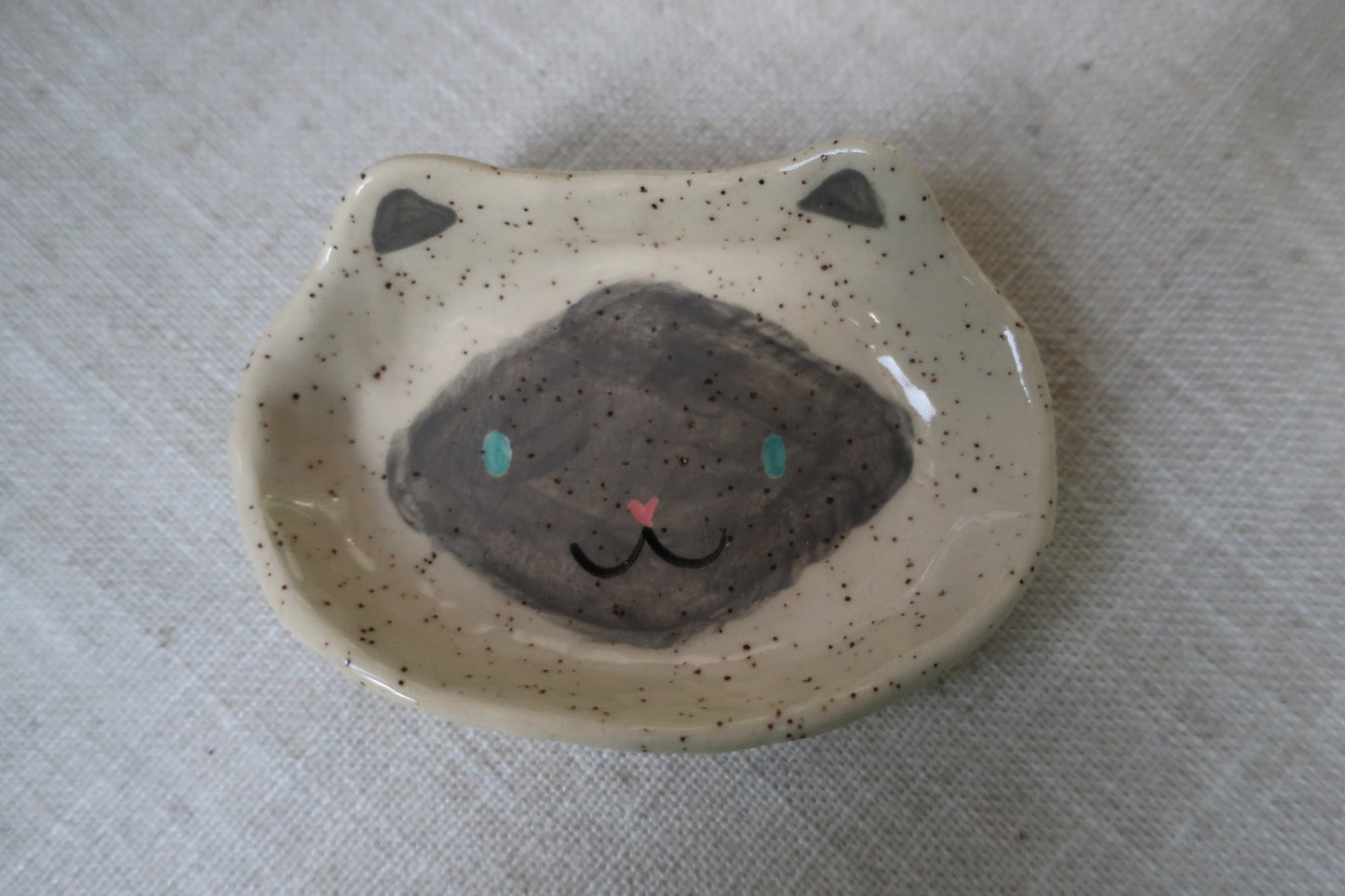 Cat Face Trinket Dish