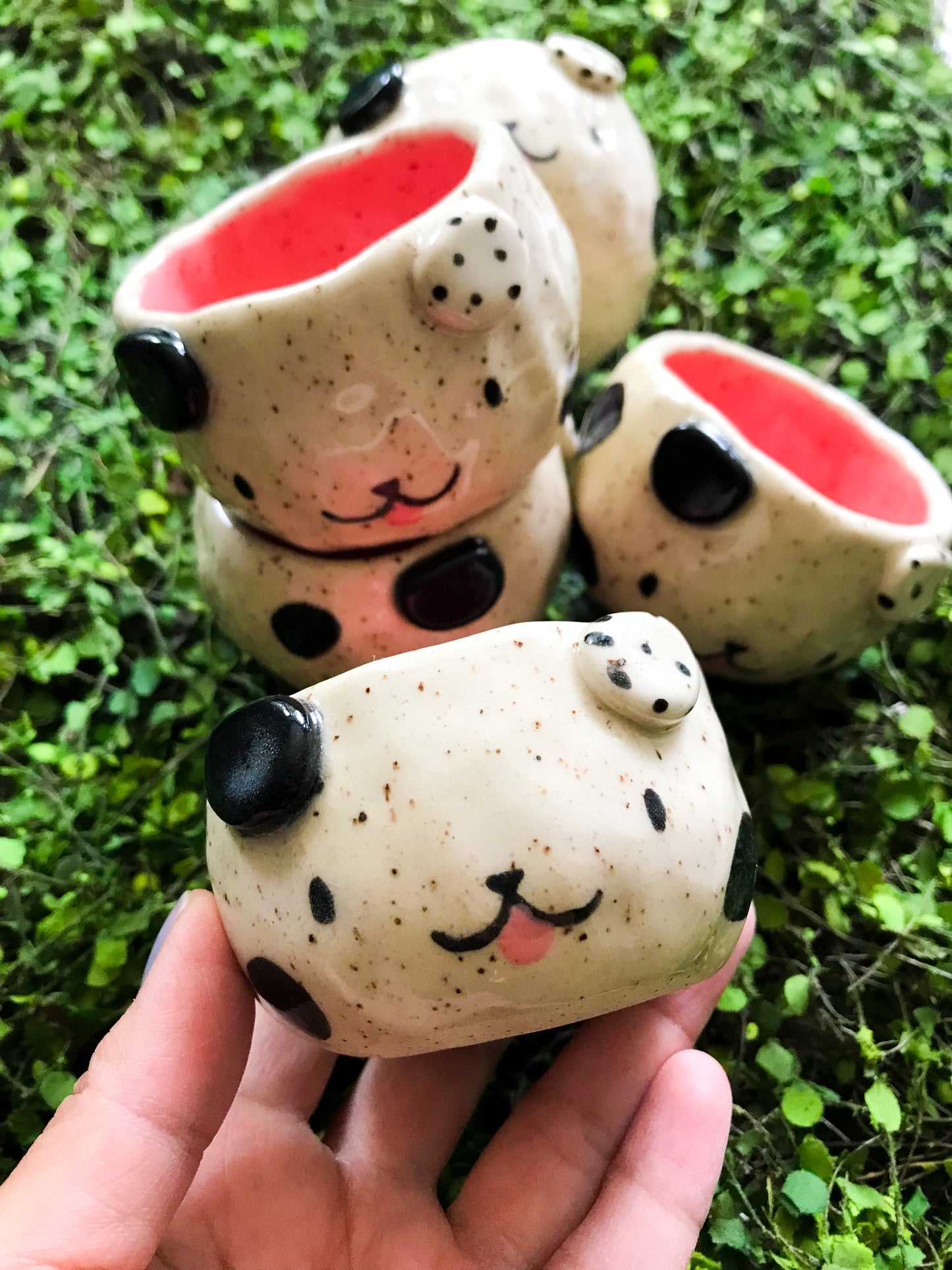 Dog Espresso Cup or Shot Glass- Dalmatian