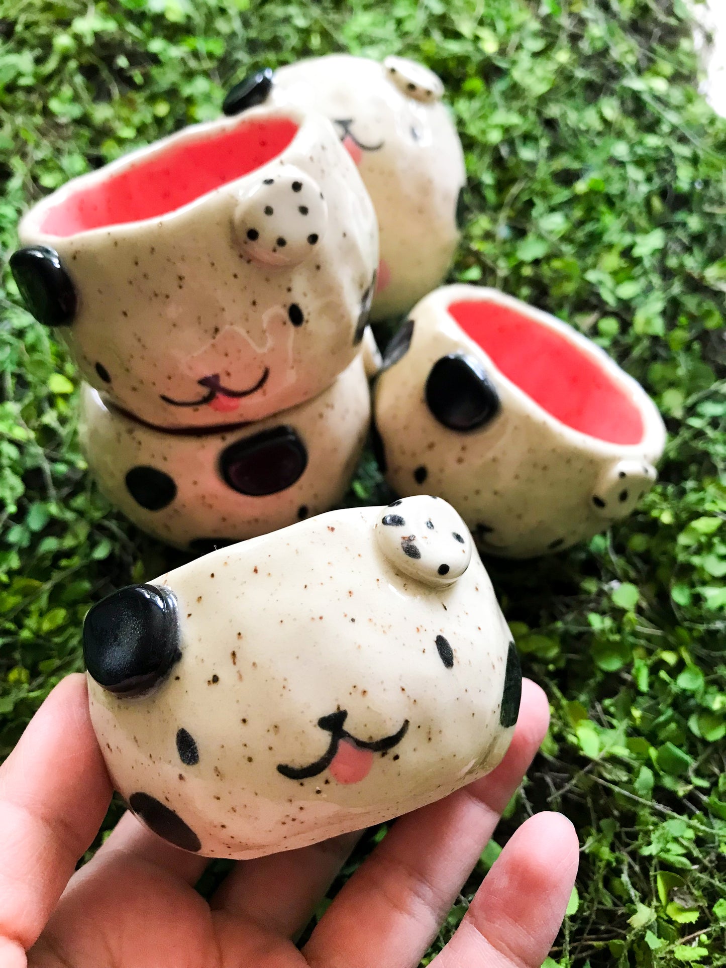 Dog Espresso Cup or Shot Glass- Dalmatian