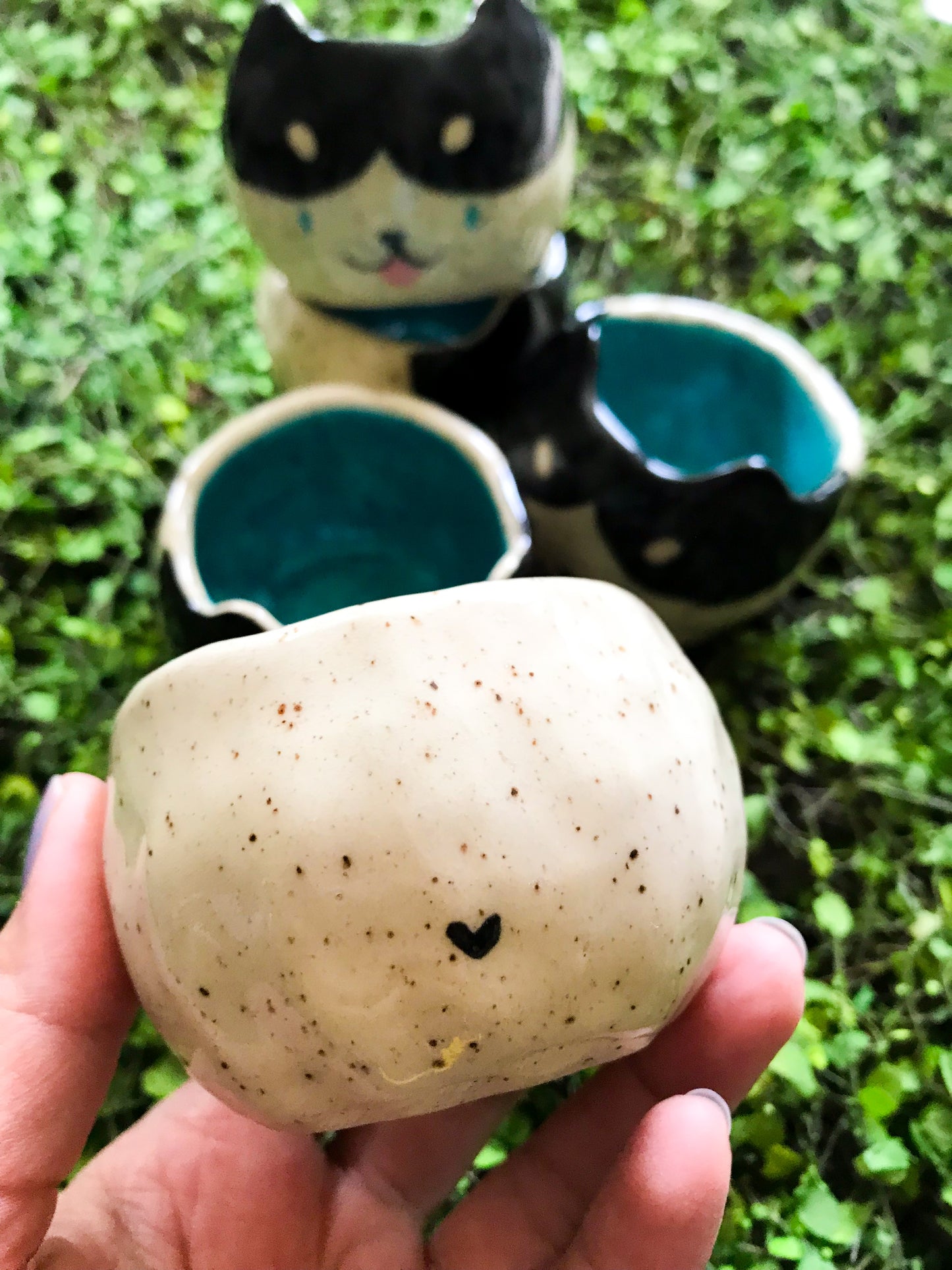 Dog Espresso Cup or Shot Glass- Husky