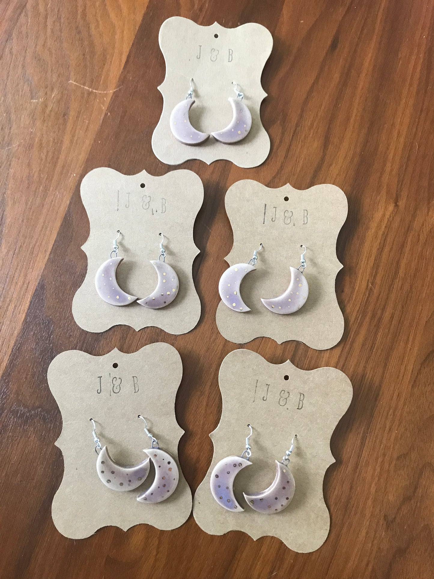Moon Earrings - Lavender Rising