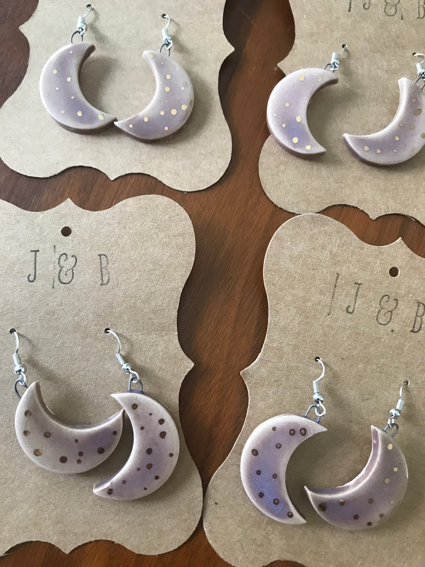 Moon Earrings - Lavender Rising