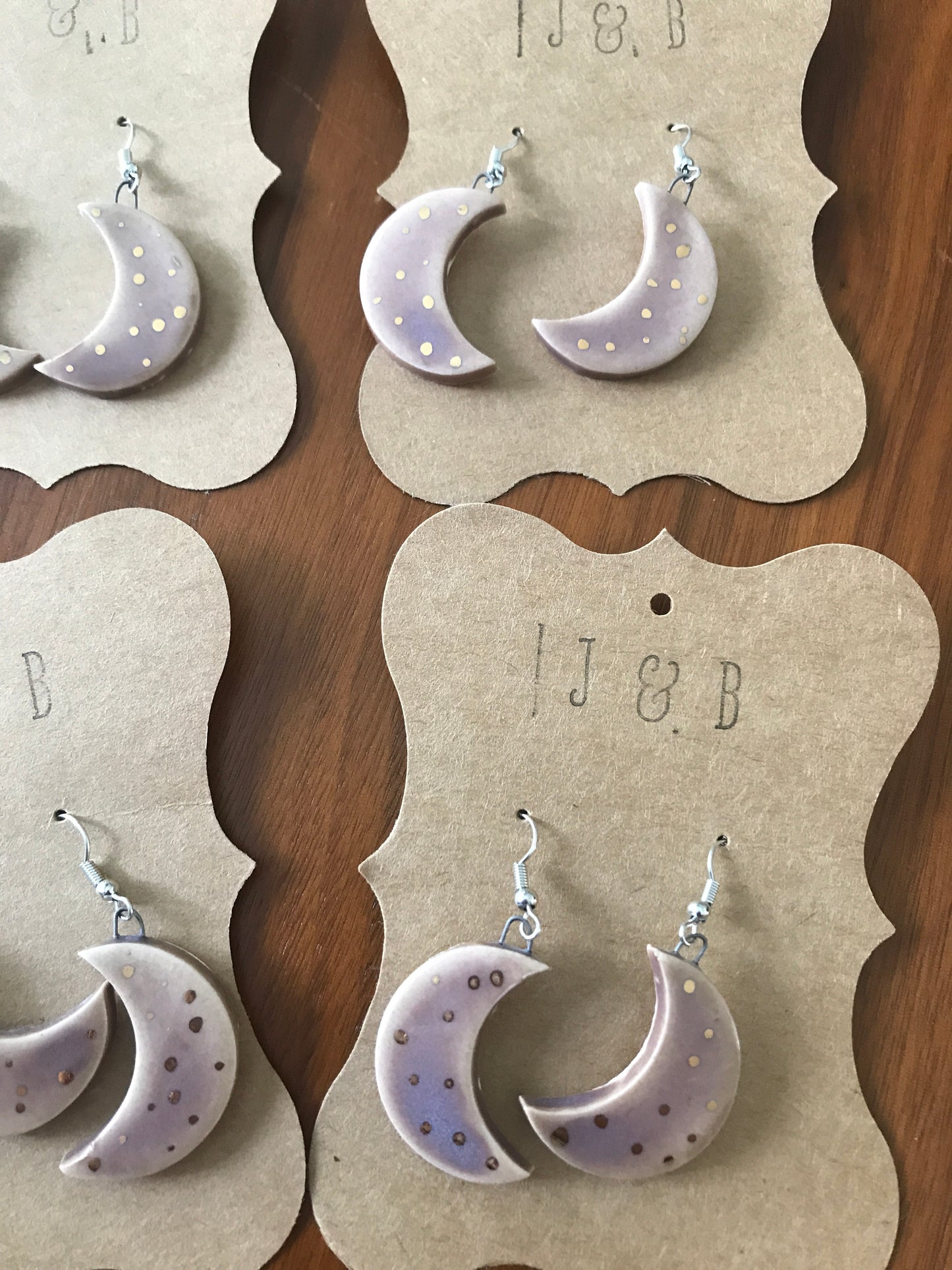 Moon Earrings - Lavender Rising