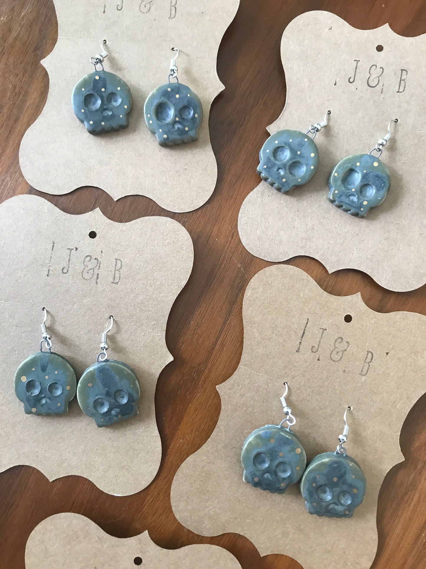 Skull Earrings - Wrought Iron