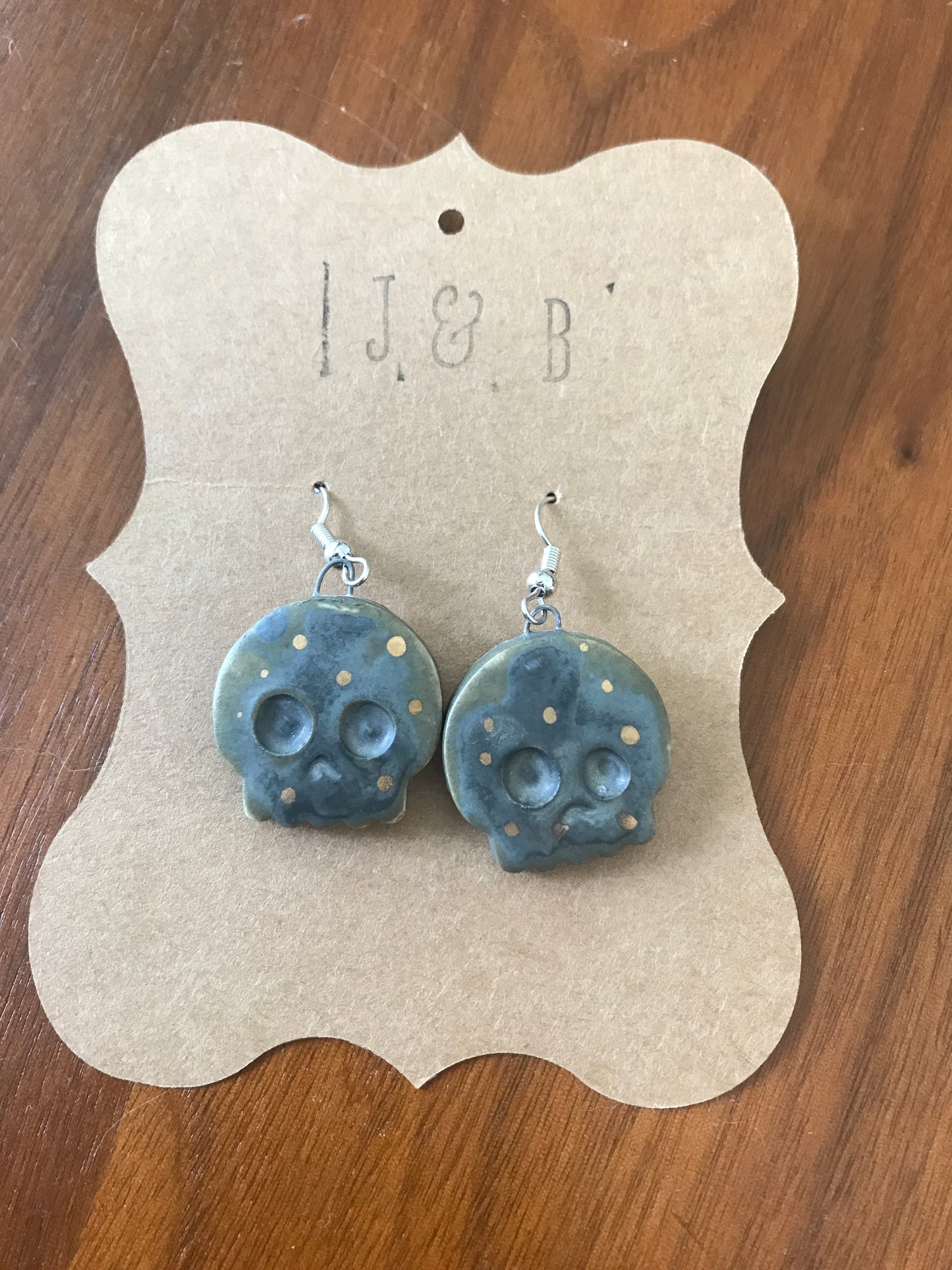 Skull Earrings - Wrought Iron