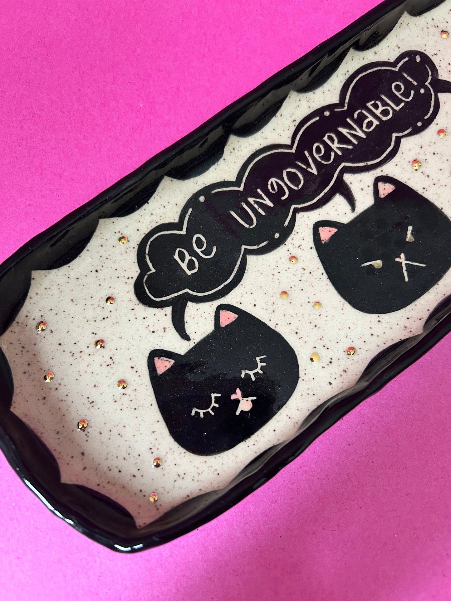 Cat Trinket dish- Be Ungovernable
