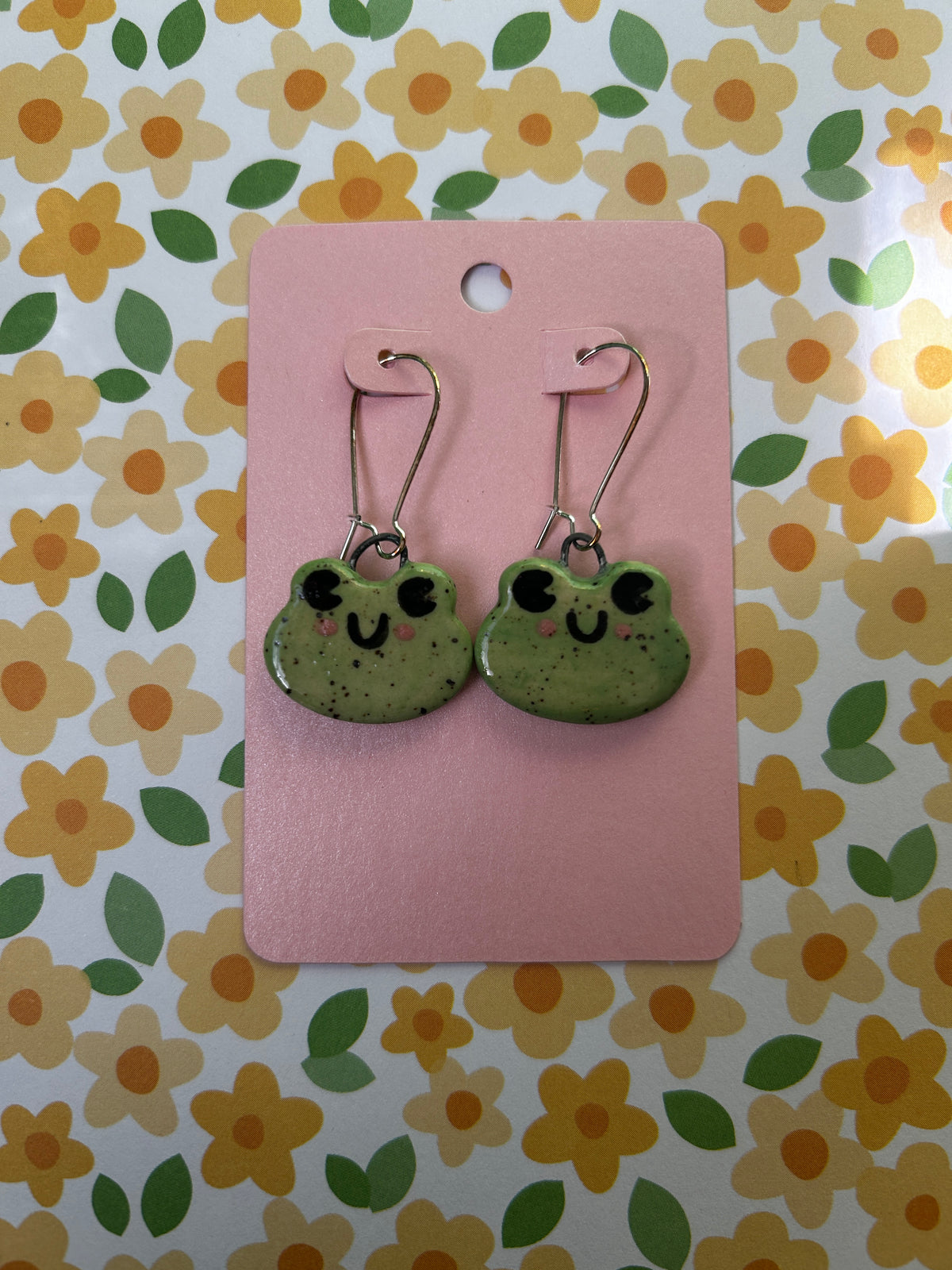 Frog earrings