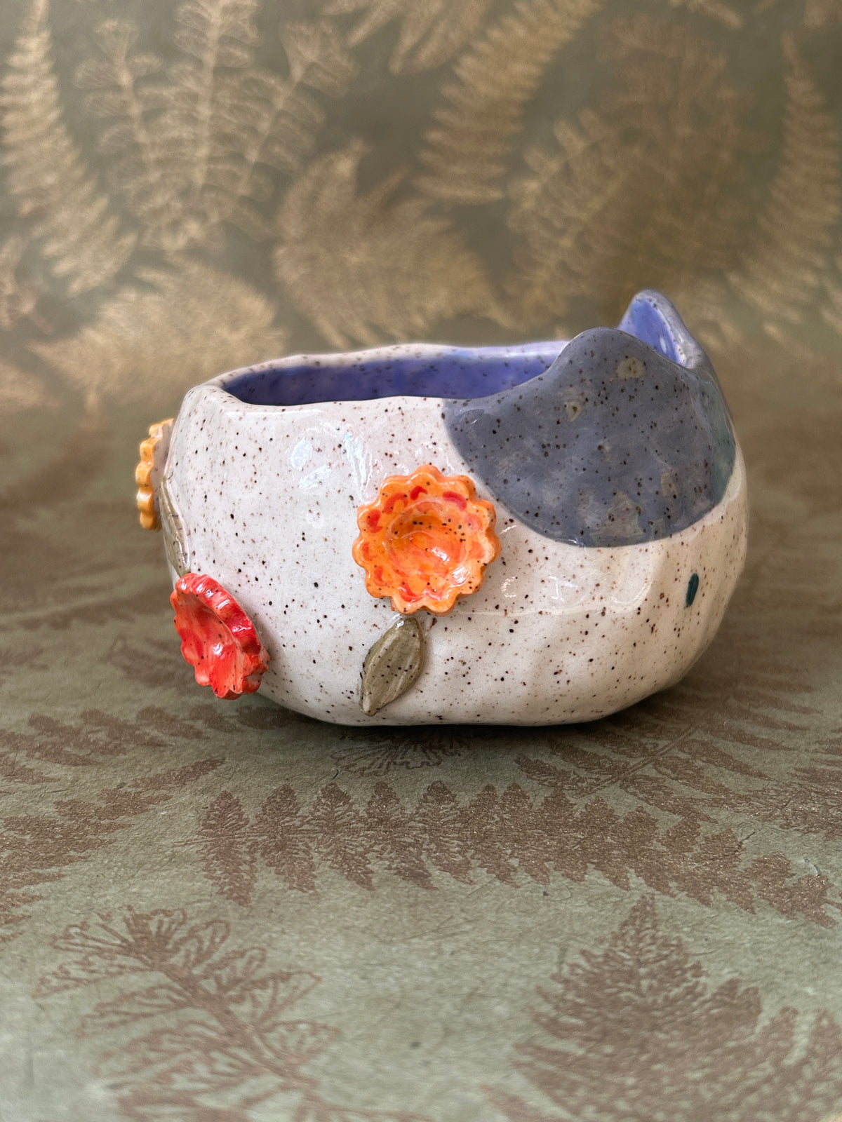 Cat Cup- Marigolds