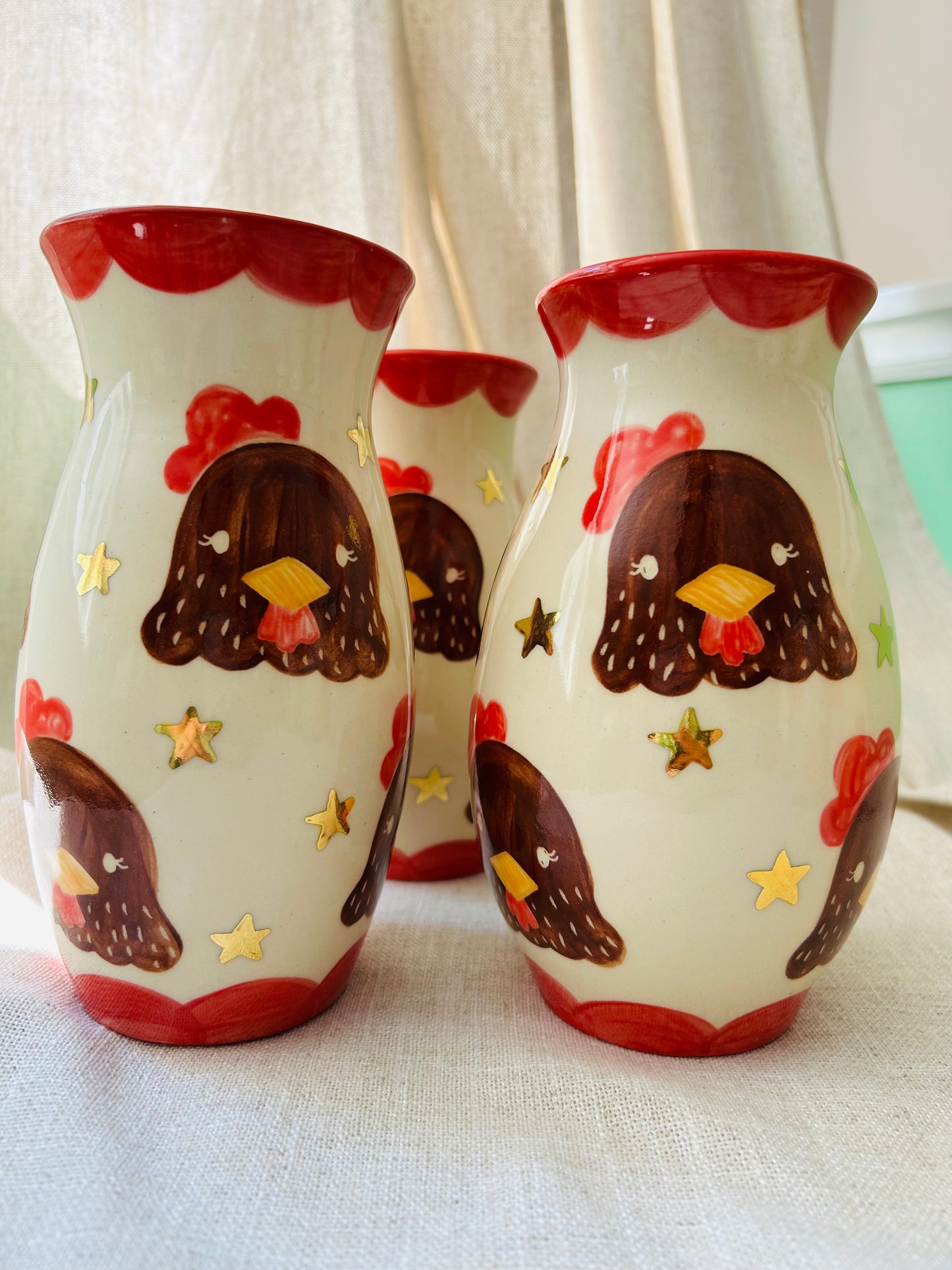 Chicken Vase