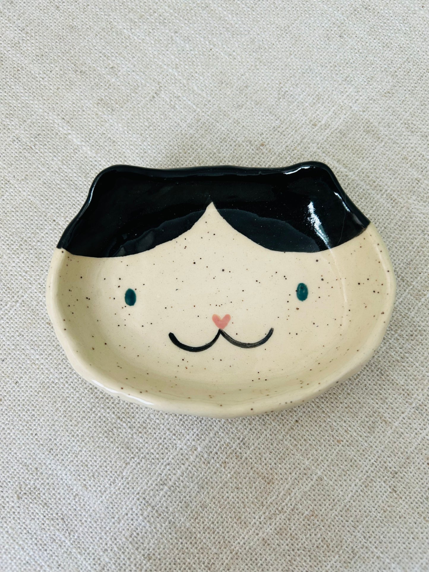 Cat Face Trinket Dish