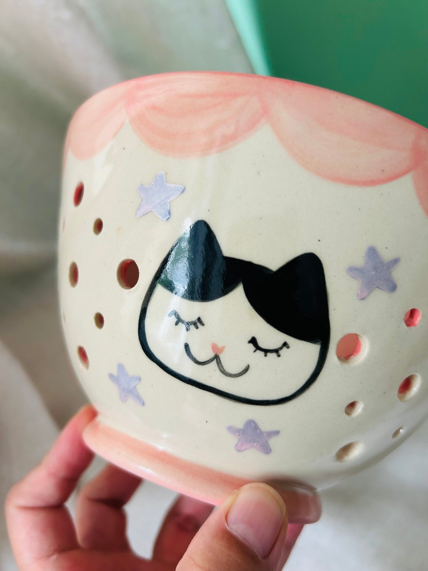 Cat Berry Bowl- Stars