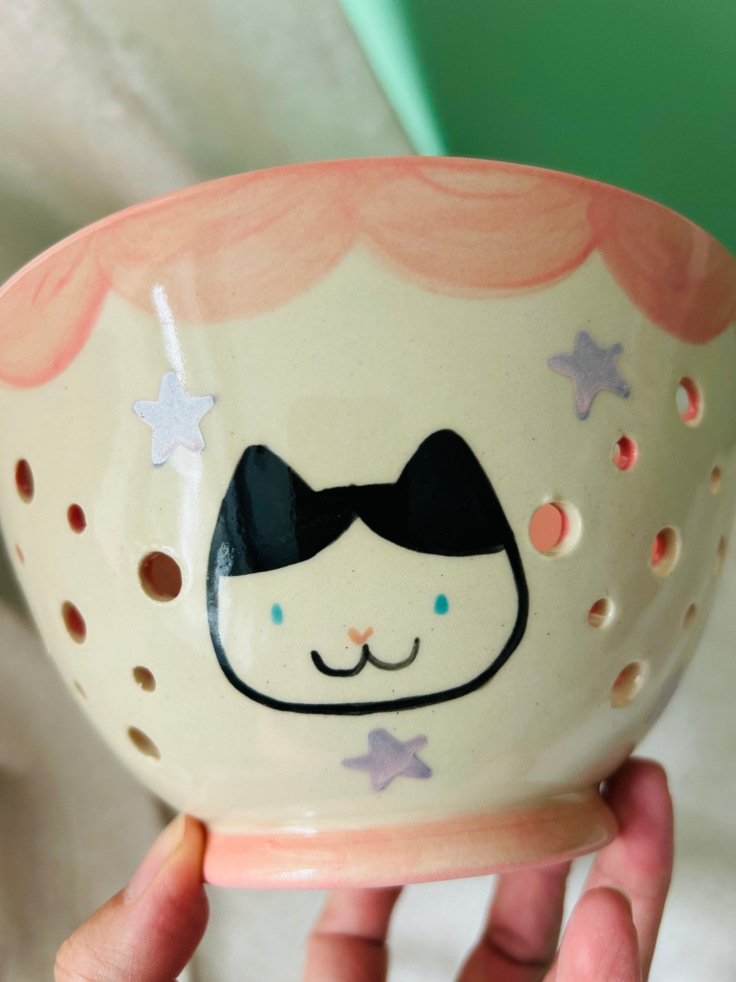 Cat Berry Bowl- Stars