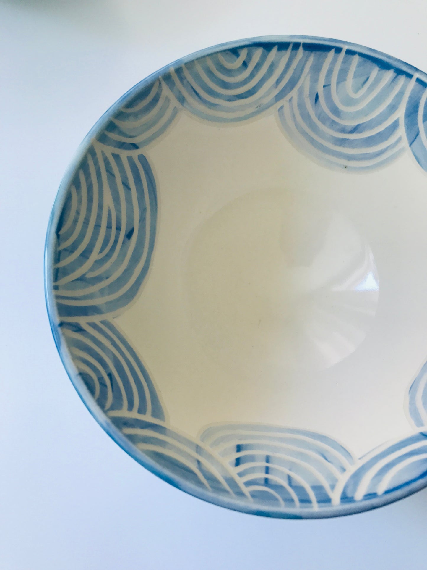 Sealife Cereal Bowl - Ocean Waves Tall Base