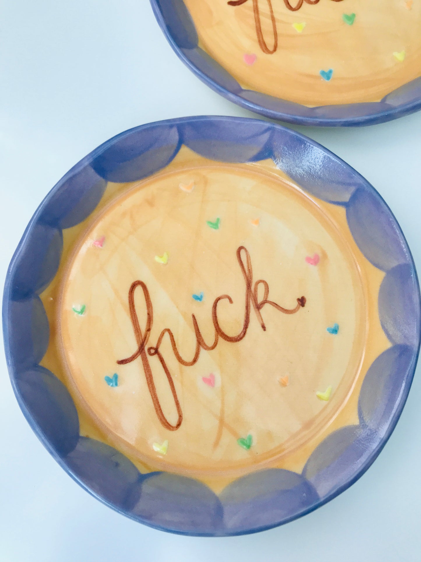Profane Dish- Heart Sprinkes- Purple