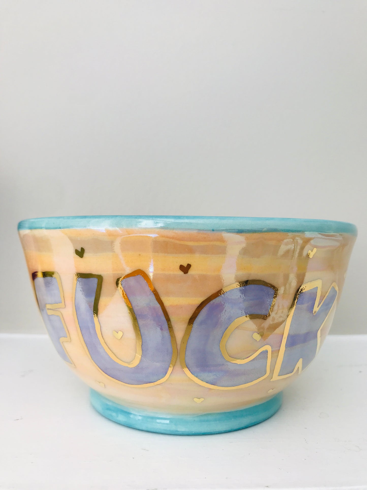 Profanity Cereal Bowl- Pastels