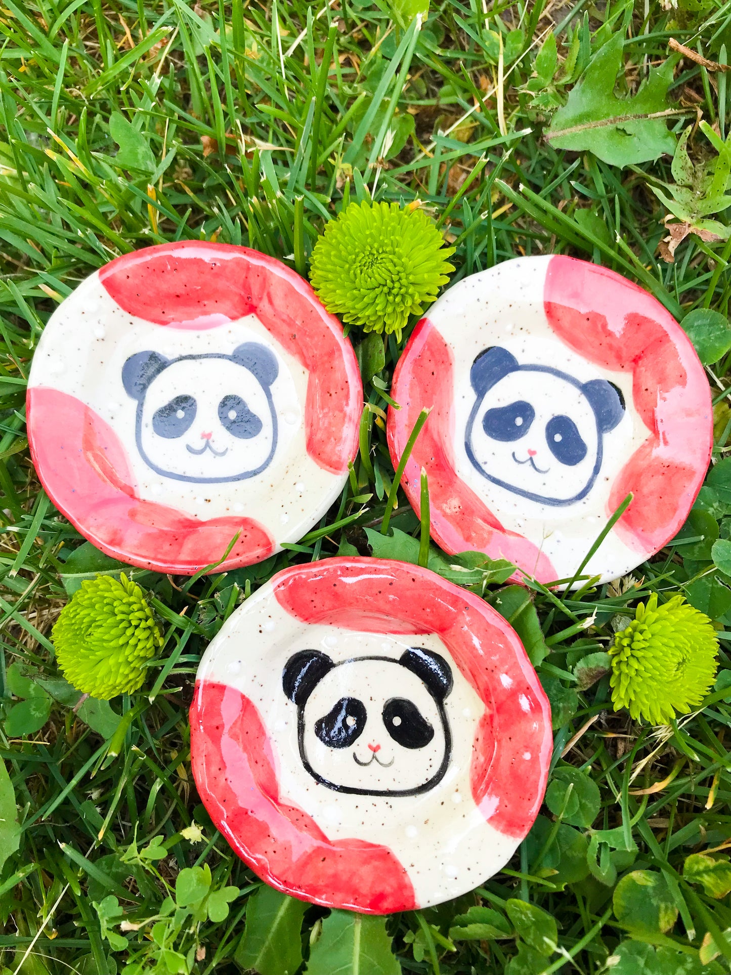 Panda Mini Round Trinket Dish