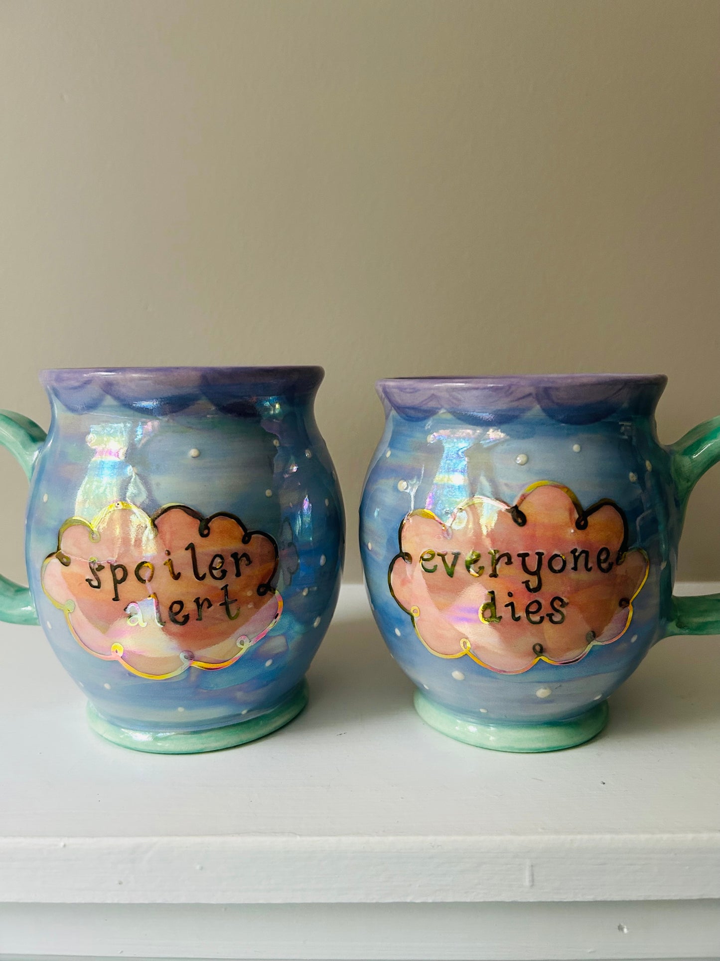 Spoiler Alert: Everyone Dies Mug Pastel!