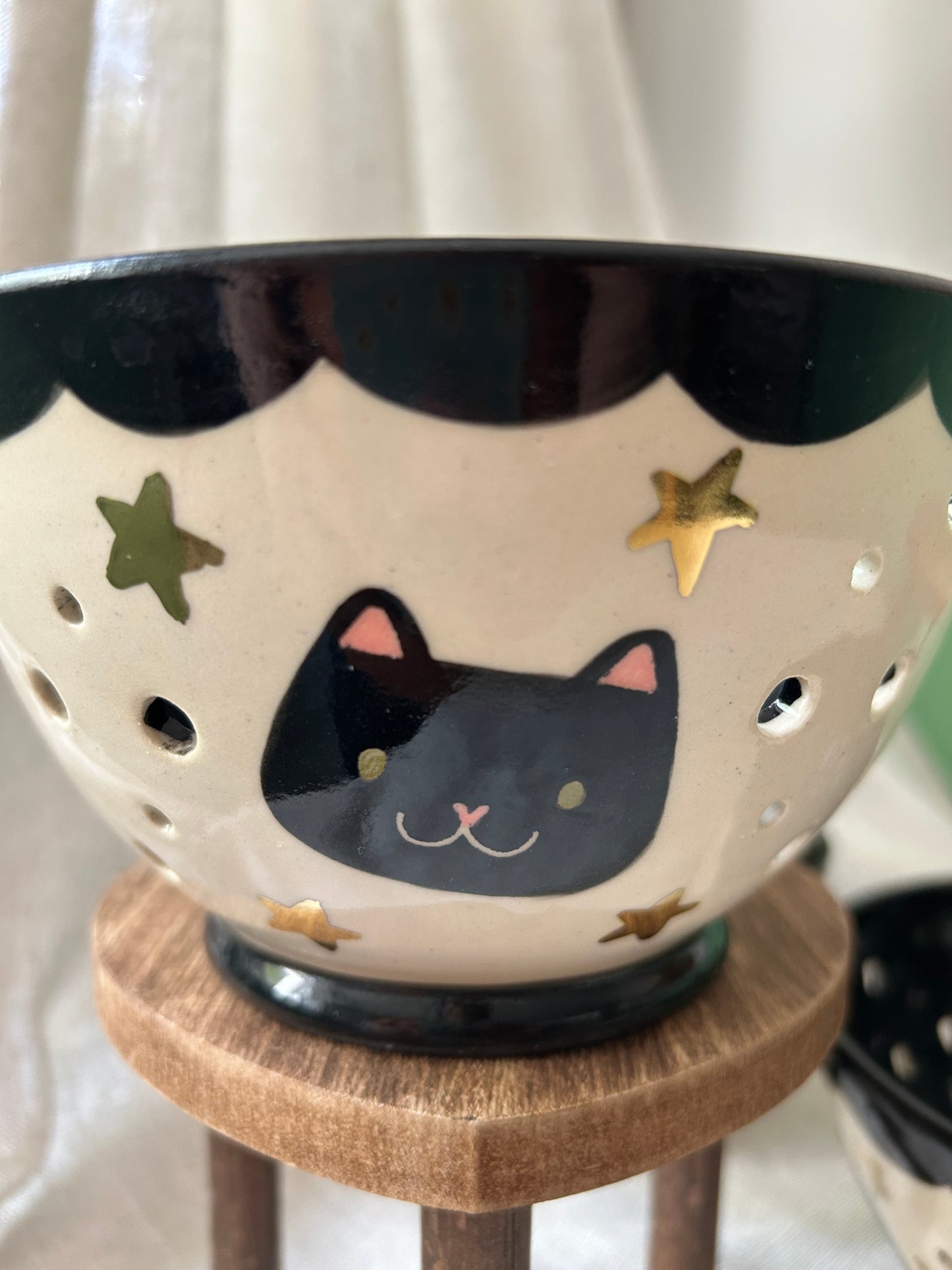 Cat Berry Bowl- Starry