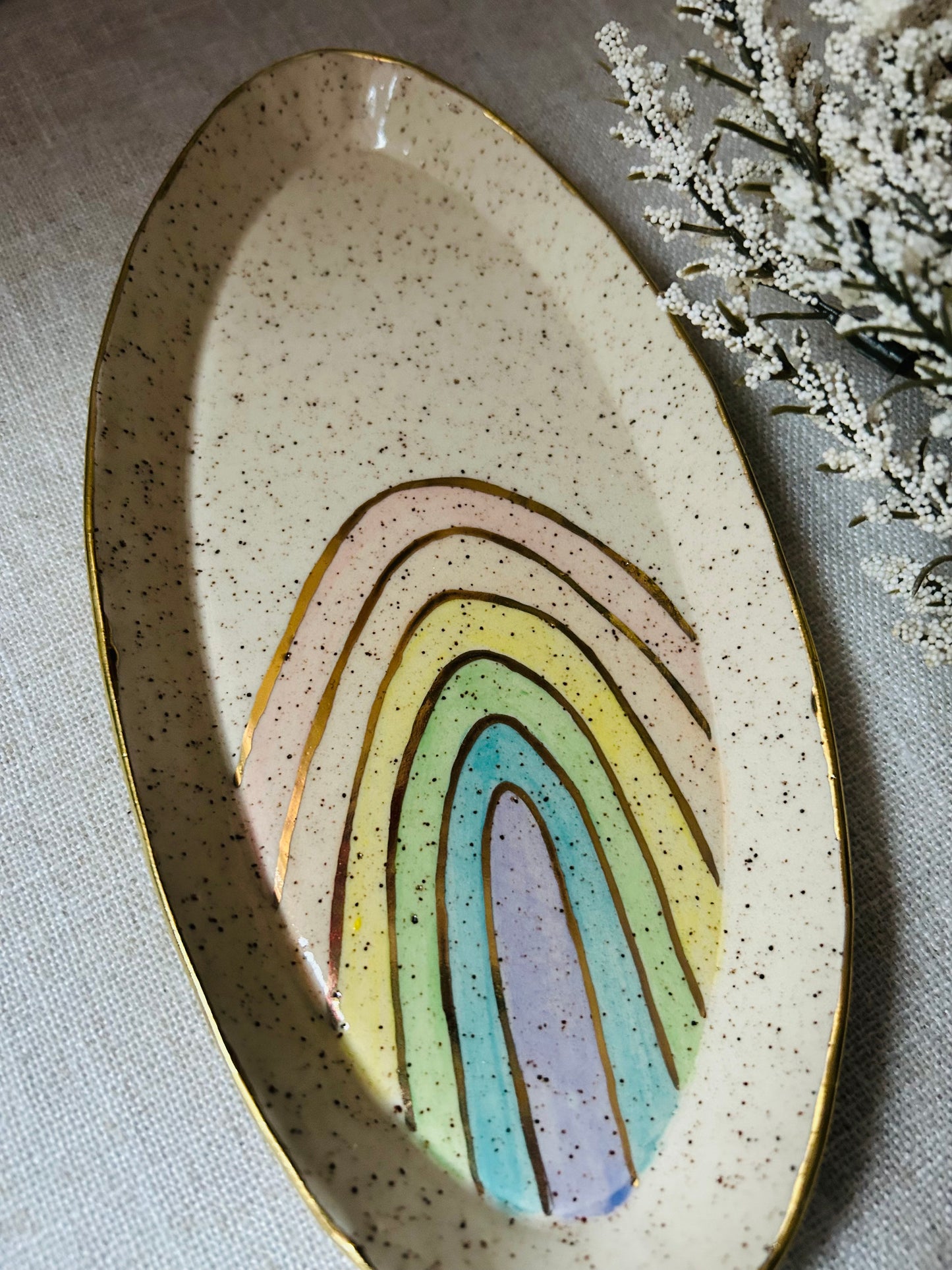 Rainbow Dish Oval