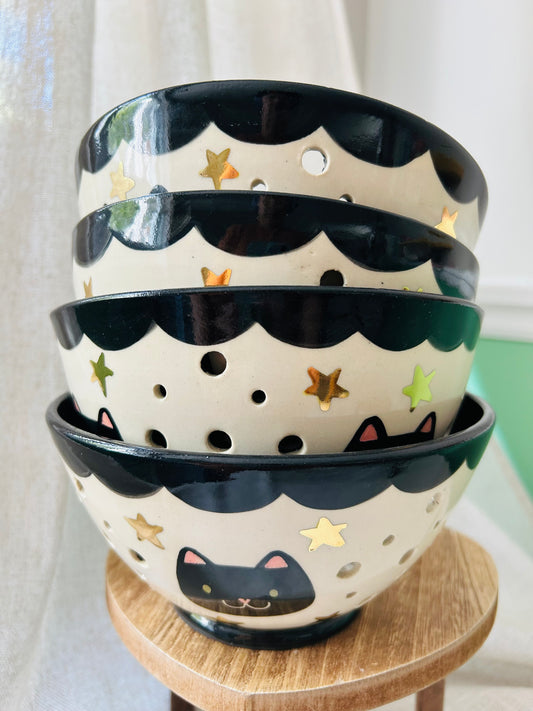 Cat Berry Bowl- Starry