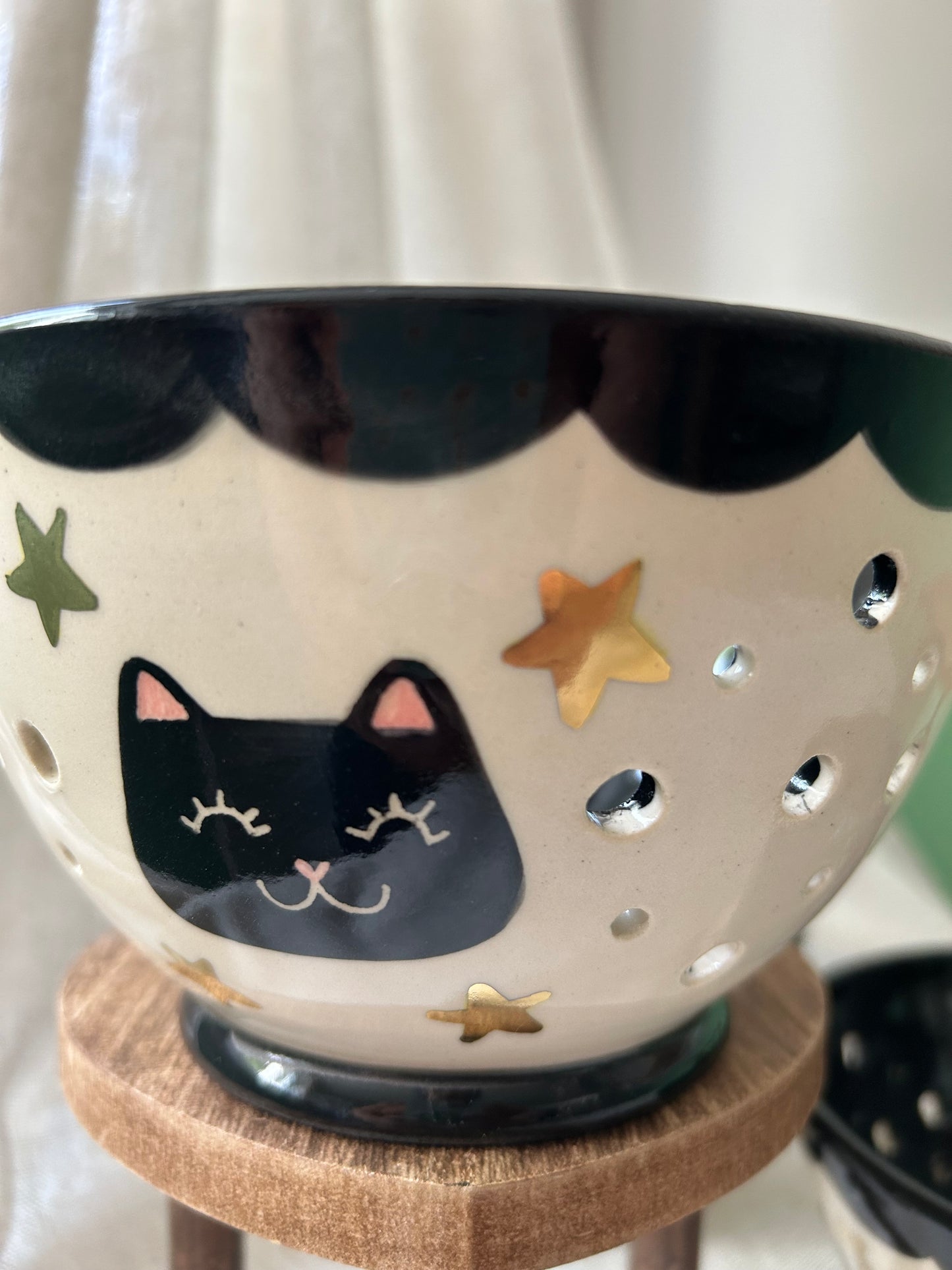 Cat Berry Bowl- Starry
