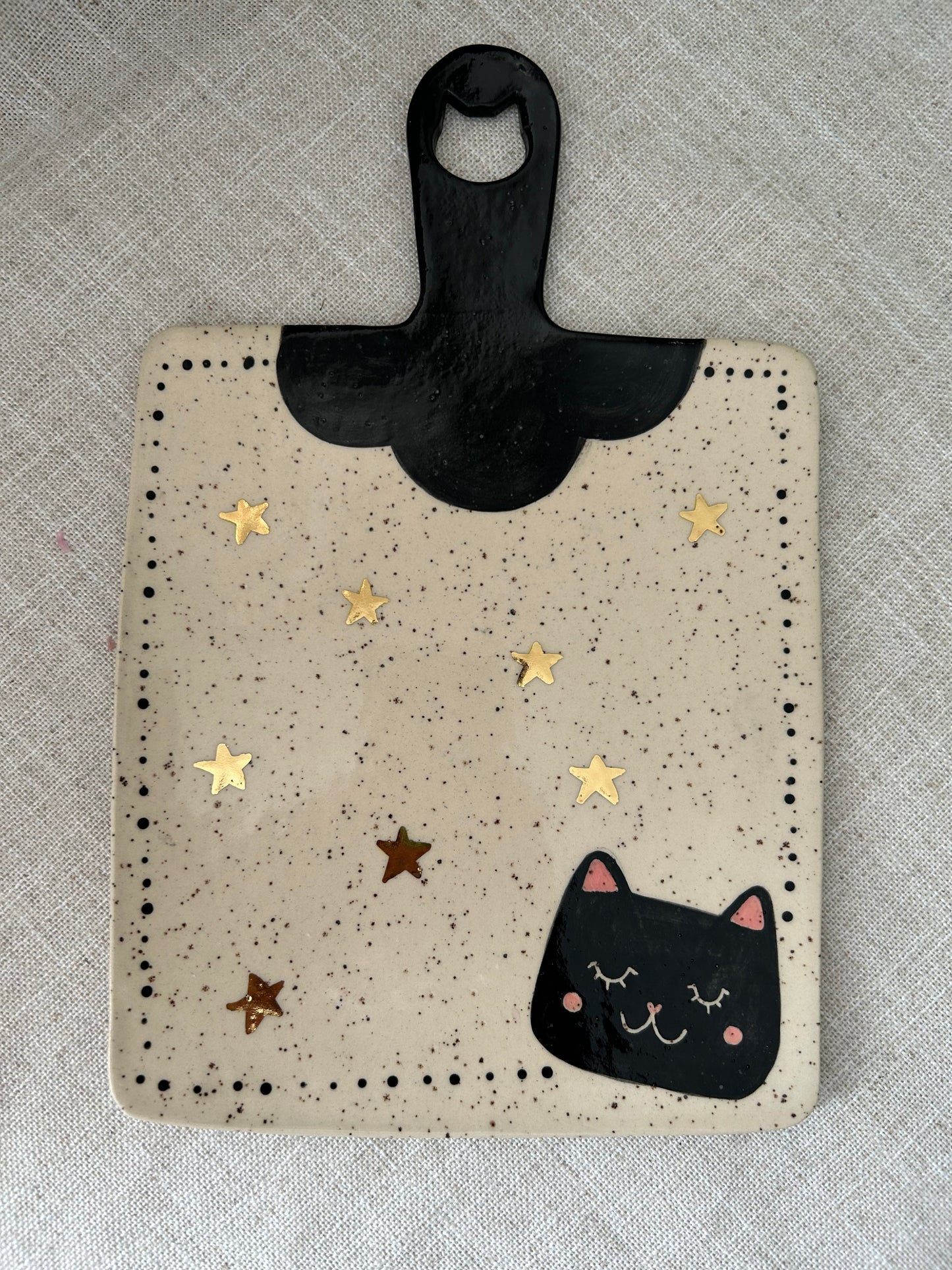 Cat Charcuterie Board- Starry