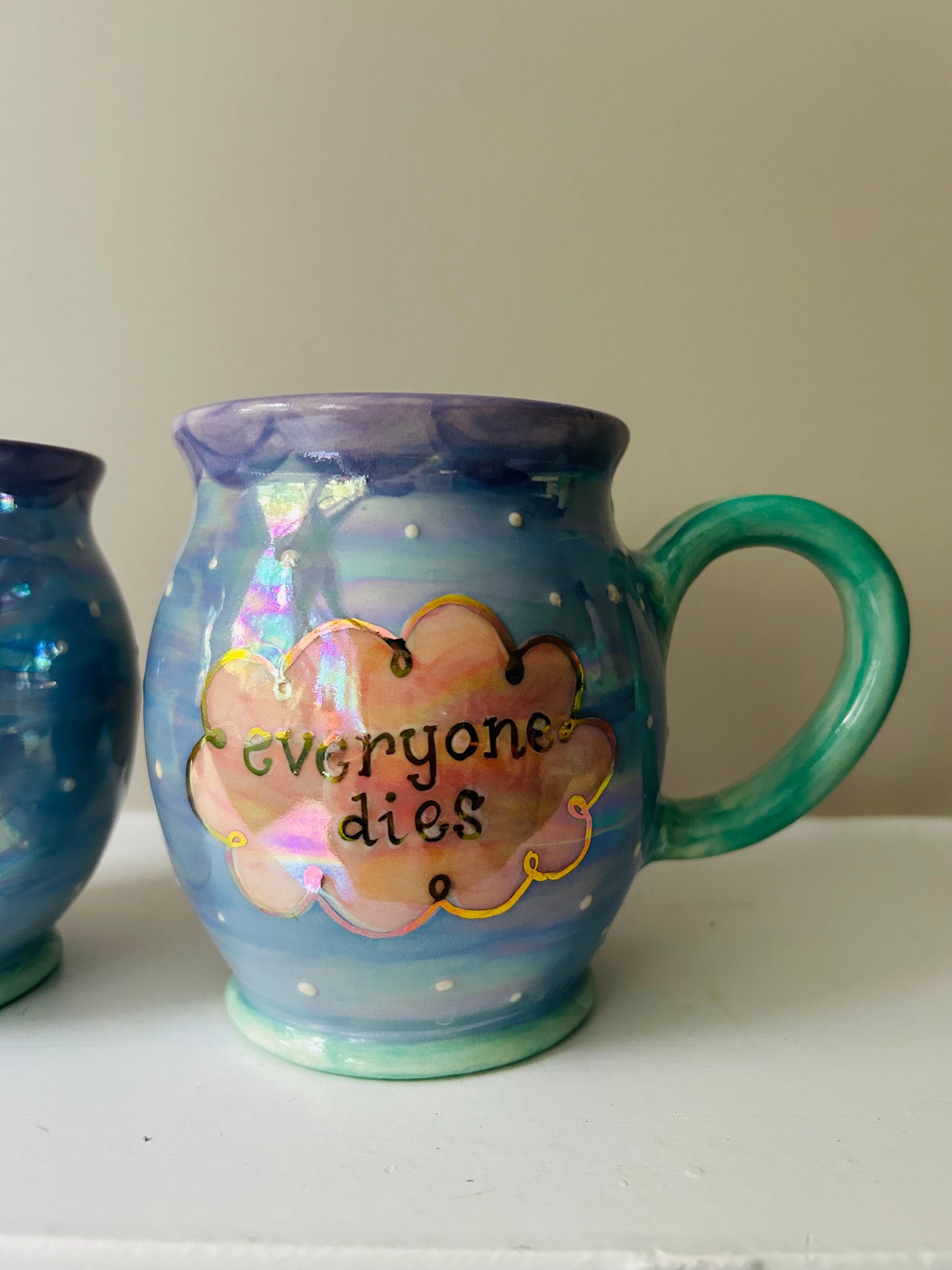 Spoiler Alert: Everyone Dies Mug Pastel!