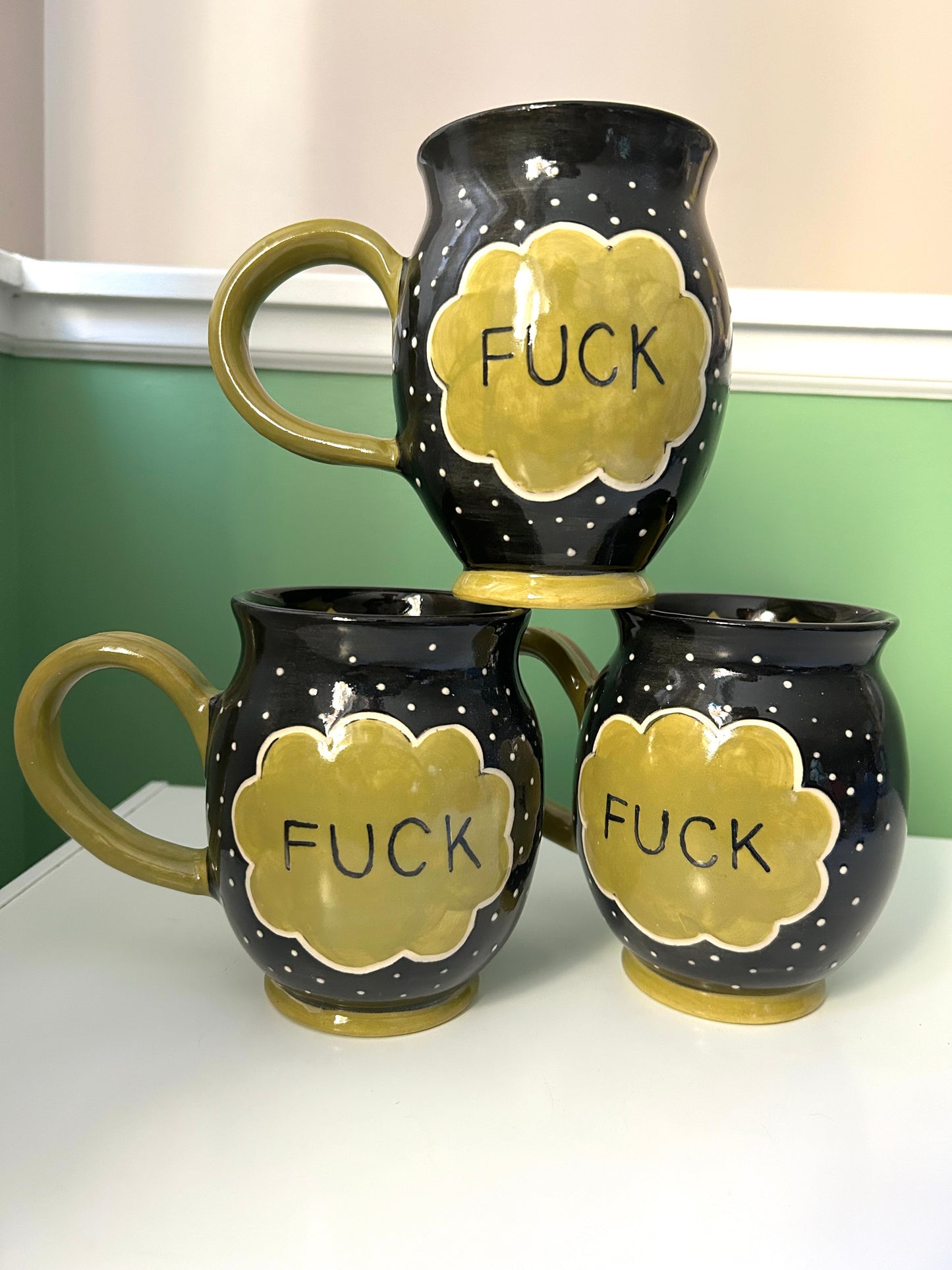 Fuck Mug- Green with Envy