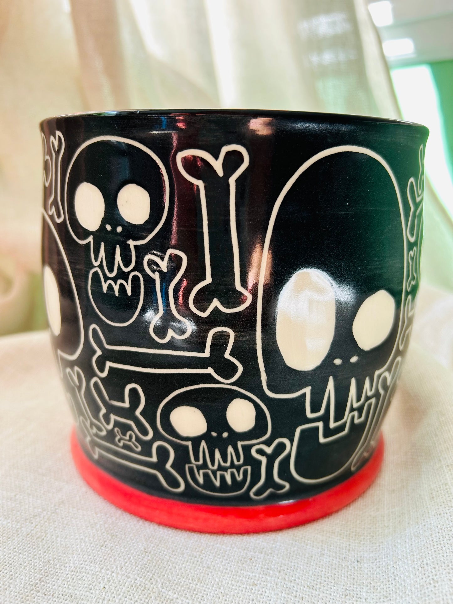 Skull and Bones Kitchen Utensil Holder B