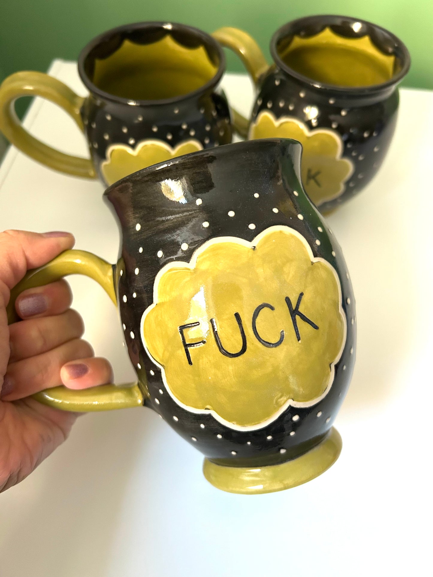 Fuck Mug- Green with Envy