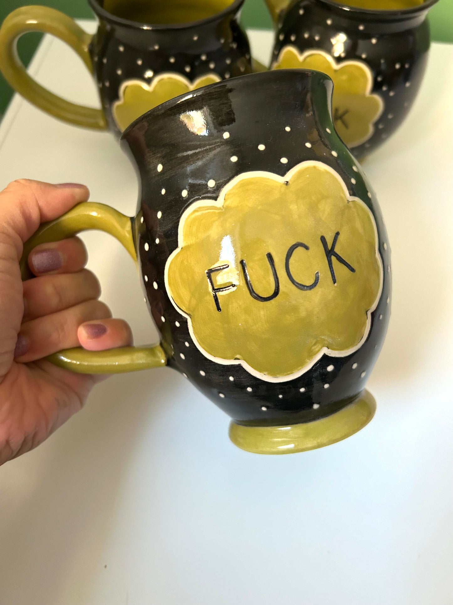 Fuck Mug- Green with Envy