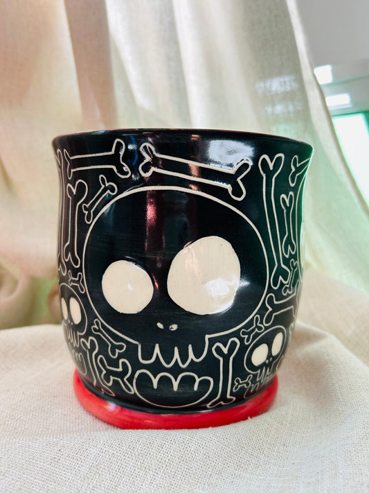 Skull and Bones Kitchen Utensil Holder A