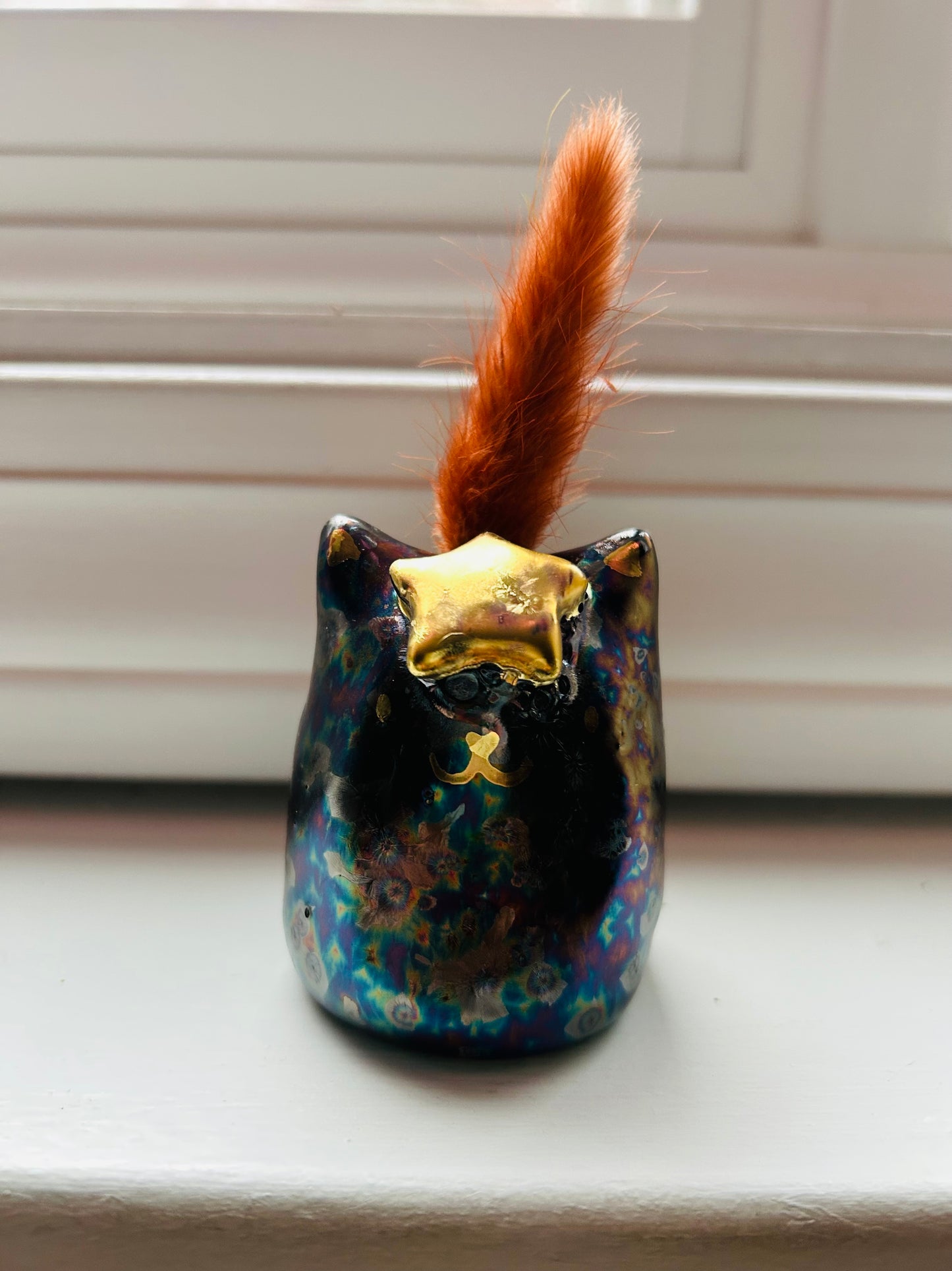 Cat Bud Flower Holder- Starry