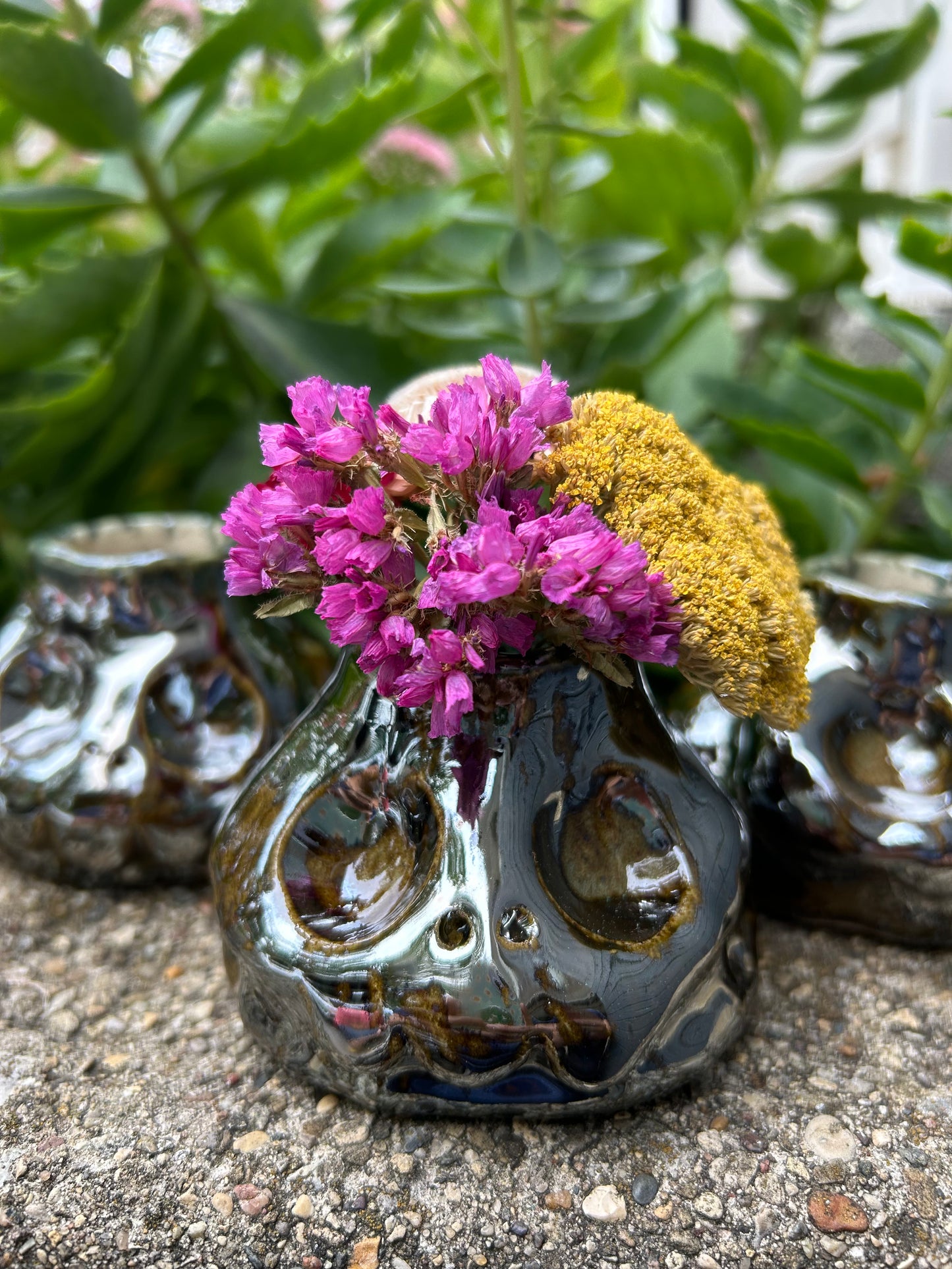 Skull mini vase - mirror, mirror