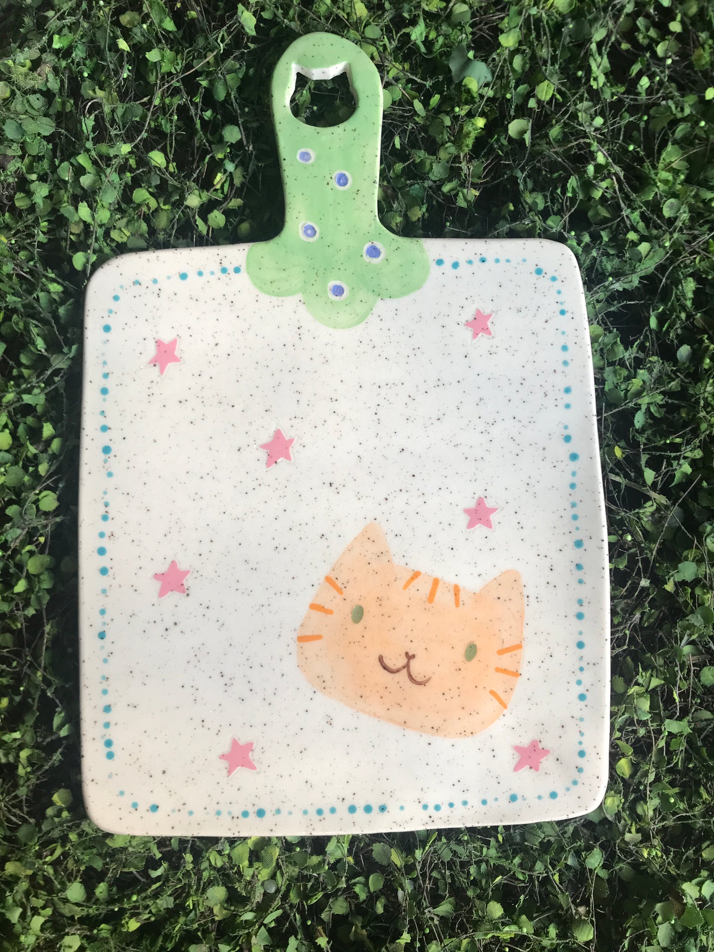 Cat Charcuterie Board- Orange Tabby