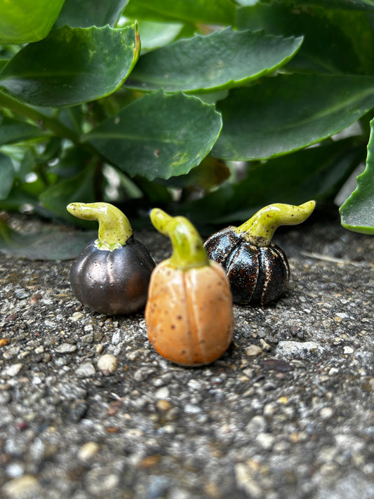 Mini Pumpkin Trio: Glitters and Gold