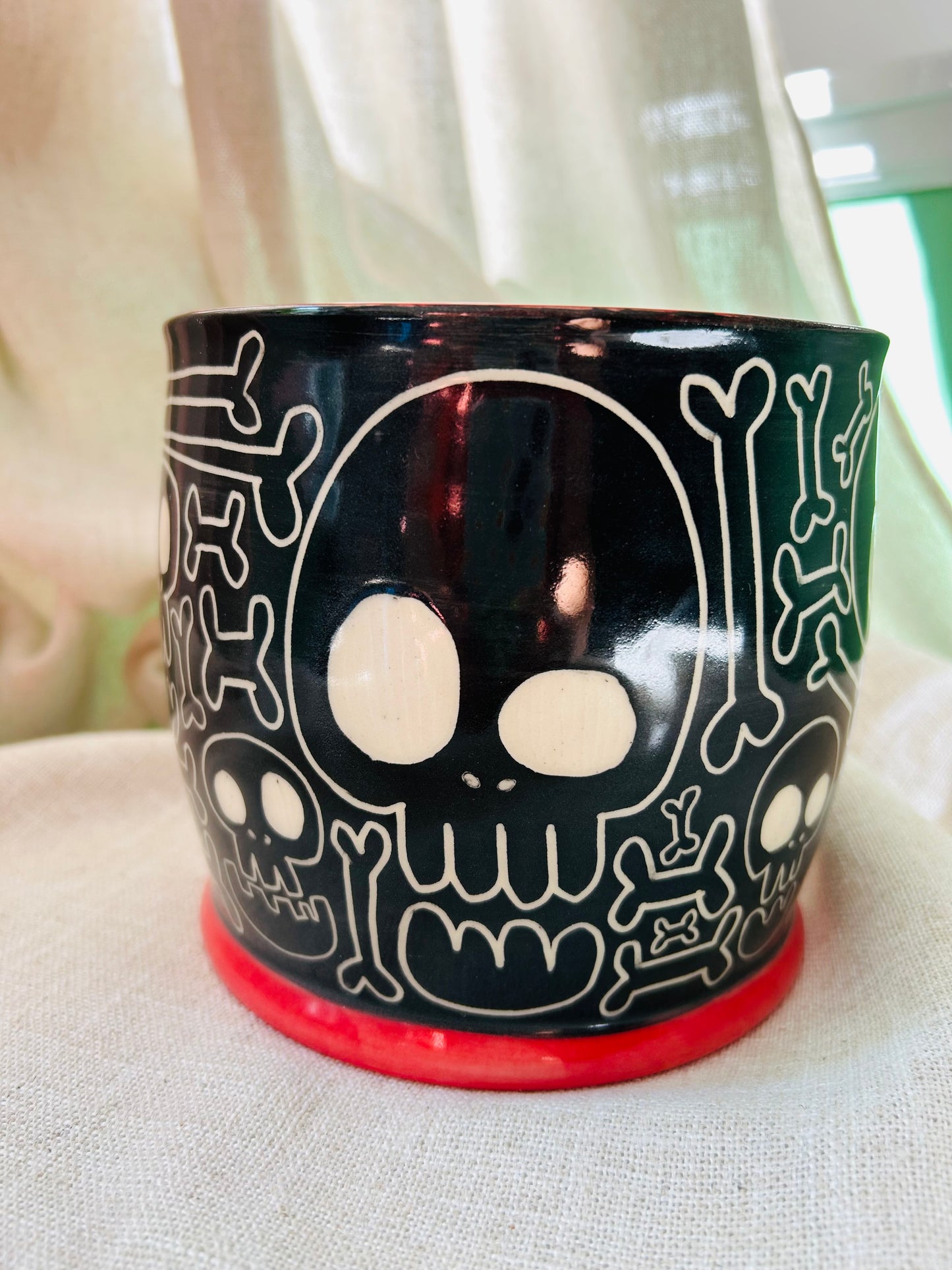 Skull and Bones Kitchen Utensil Holder B