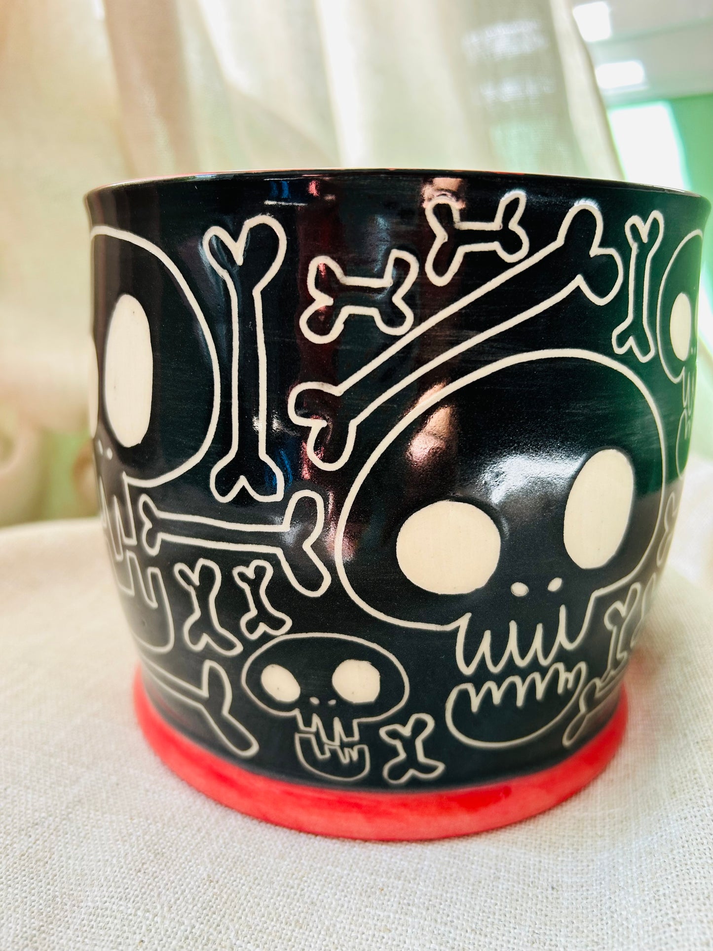 Skull and Bones Kitchen Utensil Holder B