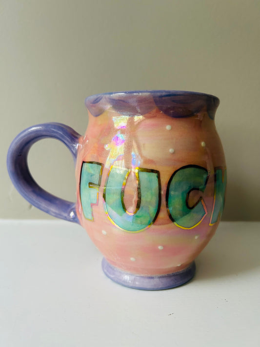 Profanity Mug- Fuck Pastels