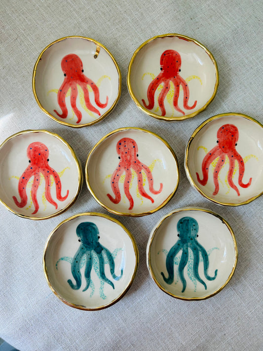 Sealife Trinket Dish- Octopus