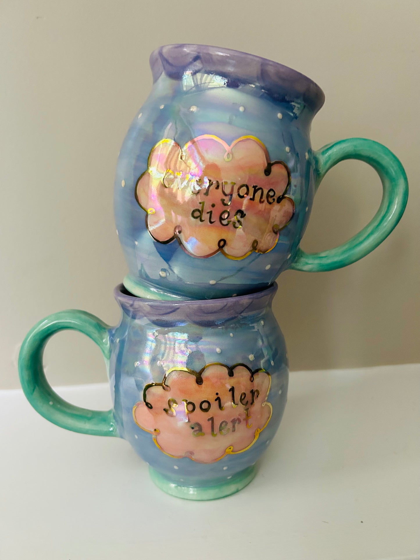 Spoiler Alert: Everyone Dies Mug Pastel!